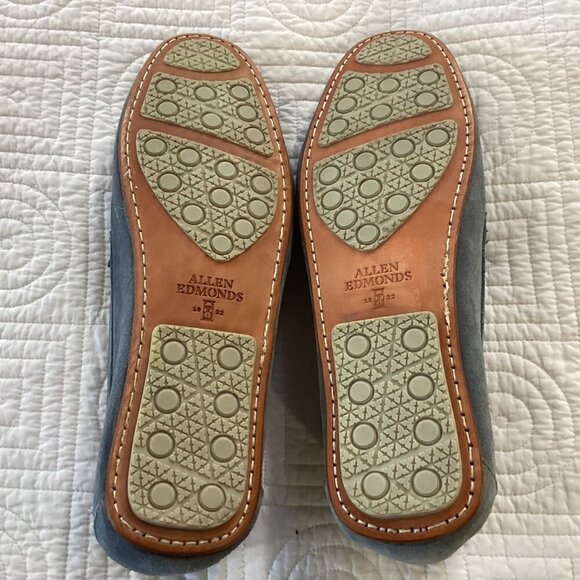 Allen Edmonds Supersport Suede Camp Moccasin Men\'s Size 10 Blue main image 9